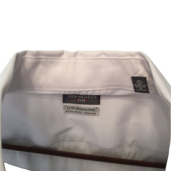 Van Heusen  Long Sleeve Men White Shirt - Picture 5 of 7